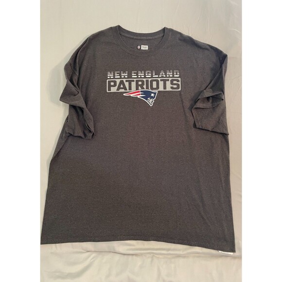 NFL Team Apparel T Shirt Mens Size 3XL Dark Gray New England Patriots Short Sl - Picture 1 of 4
